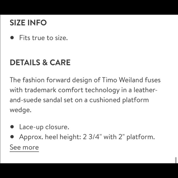 Timo Weiland for Tsubo woman’s size 8 black leather platform wedge summer heels - Picture 4 of 9